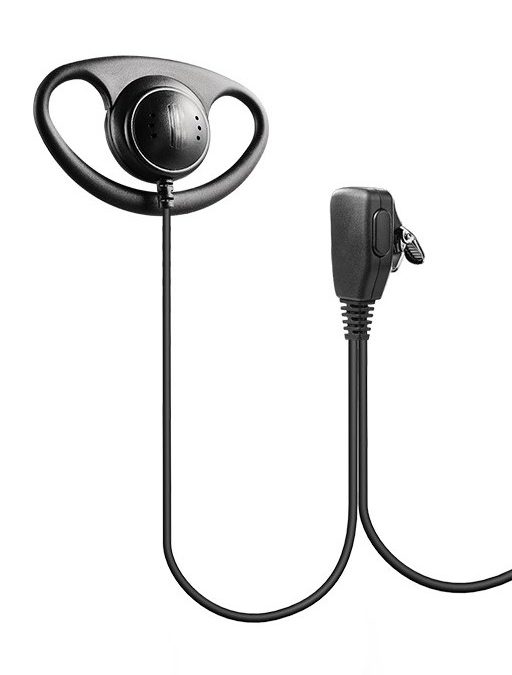 D-Hook Earpiece with PTT & Mic