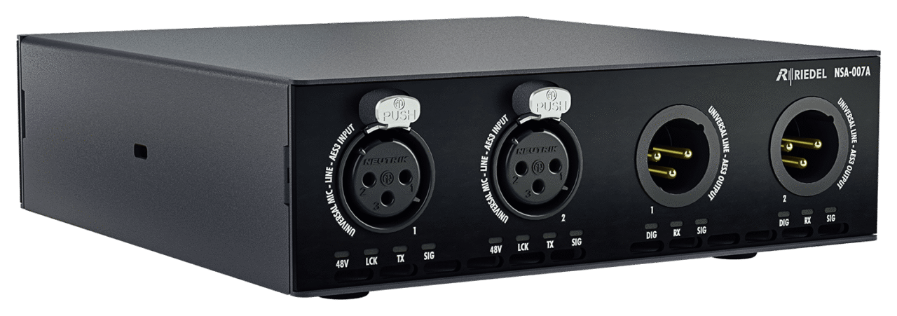 Riedel StageLink NSA-007A Hire | IP Audio Interface & 4-Wire Intercom